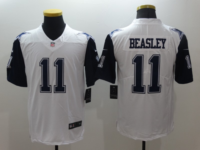 Men's Dallas Cowboys Cole Beasley #11 White Jersey